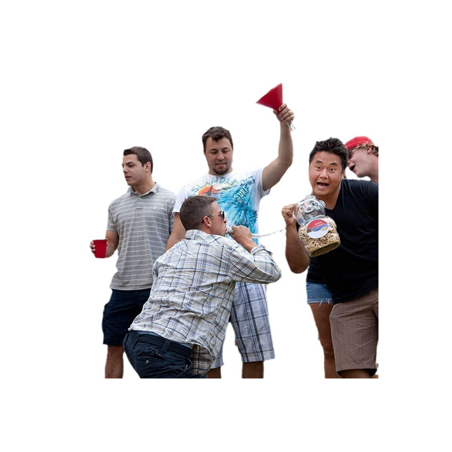 Beer Bong Funnel Bottle Opener Set w/ Valve 6