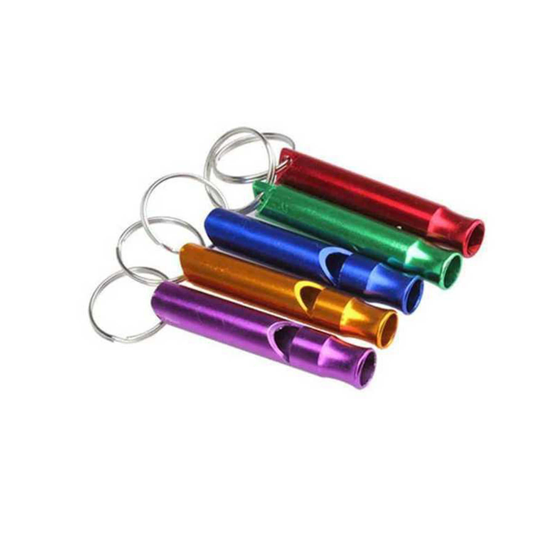 Aluminum Metal Whistle Key Chain 2