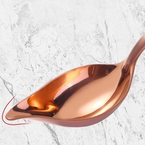 Precision Stainless Steel Drizzle Saucier Spoon With Tapered Design And Spout 13