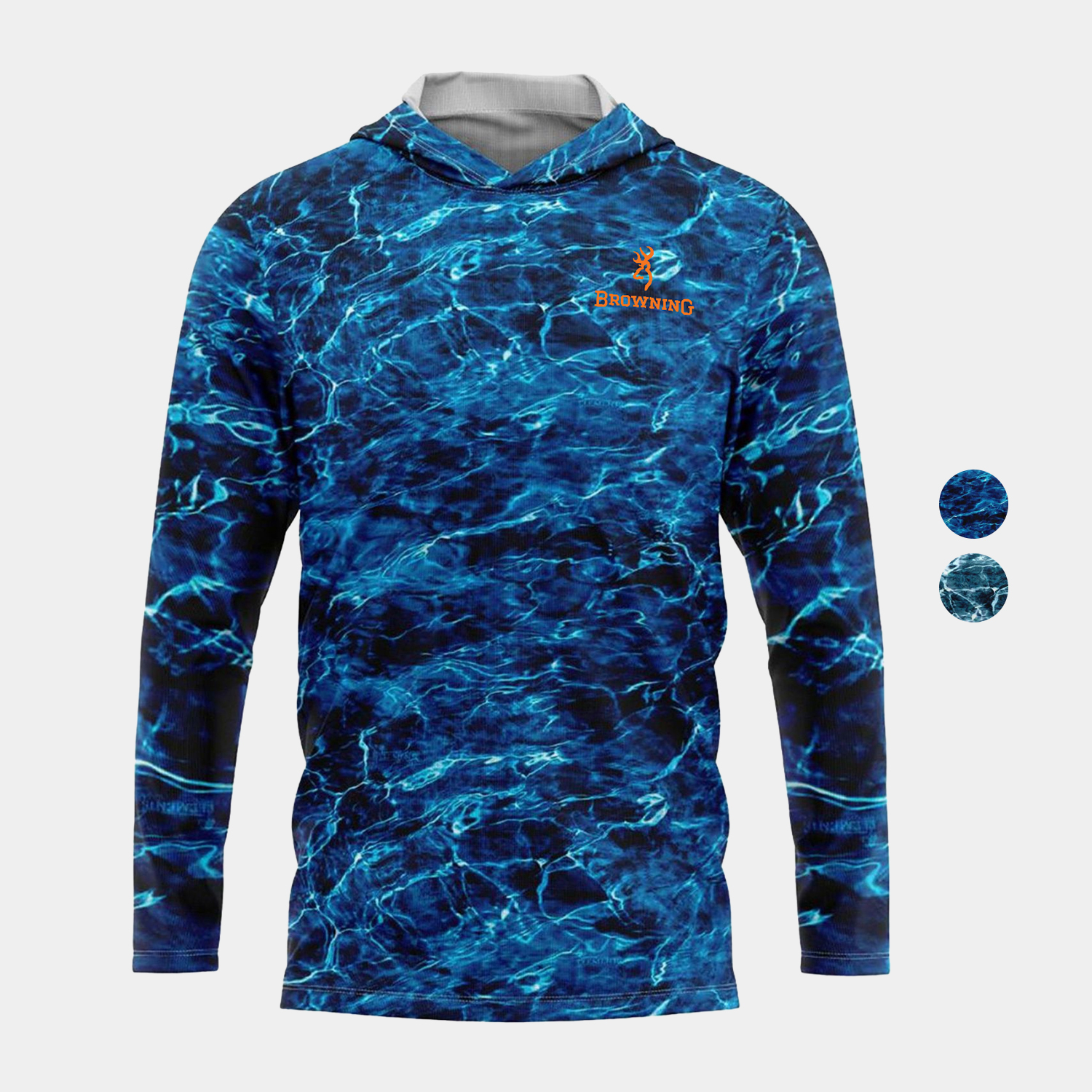 Mossy Oak® Men's 4.4 oz. Polyester Interlock Hooded T-Shirt, UPF 50+ 1