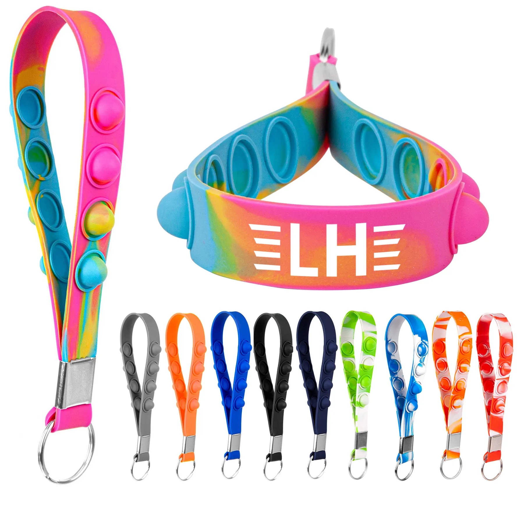 Popper Stress Reliever Key Chain 1
