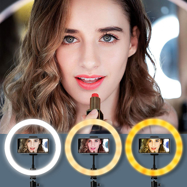 10" LED Ring Light with Tripod Stand & Phone Holder 2