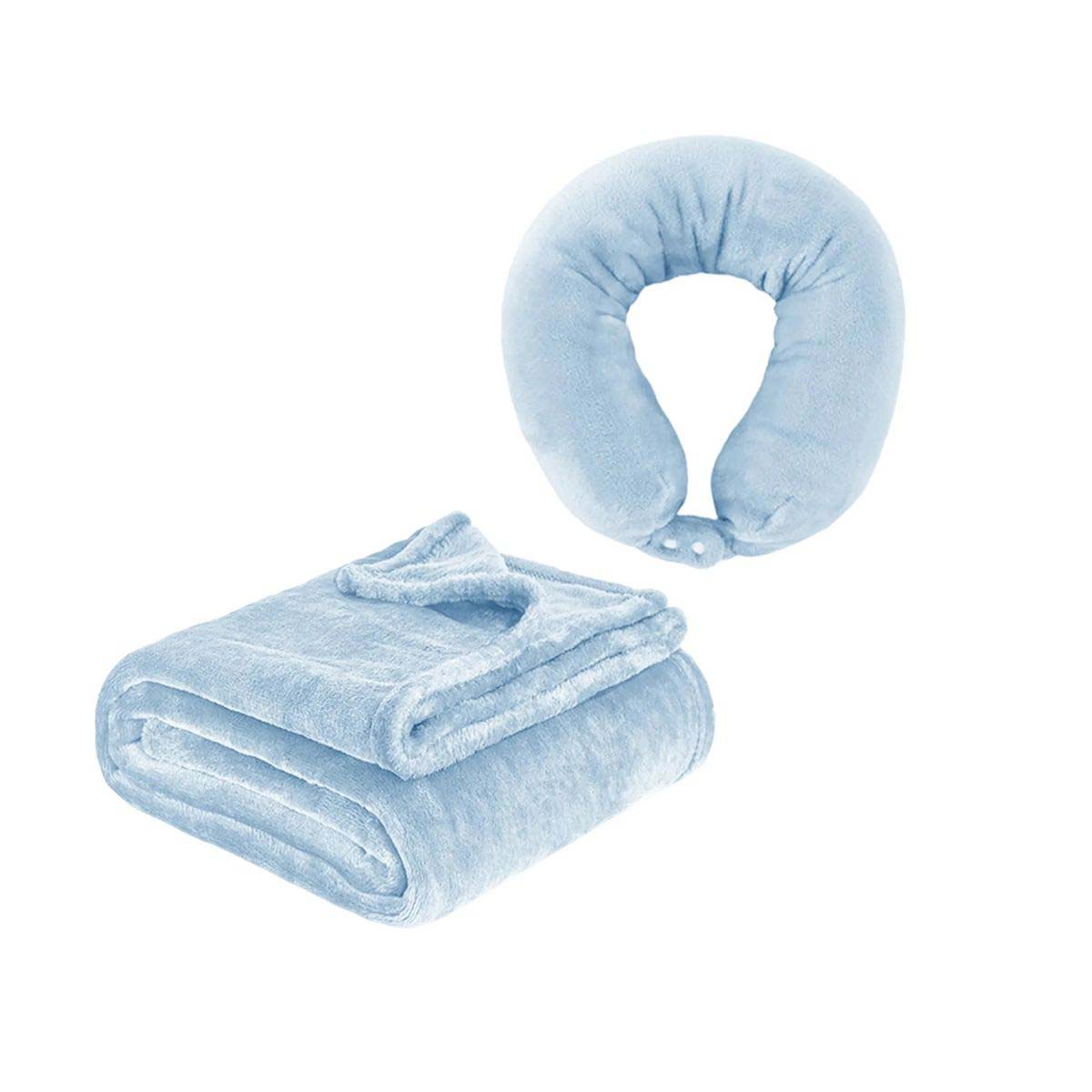 2 in 1 Travel Blanket and Pillow with Flannel Fabric 2