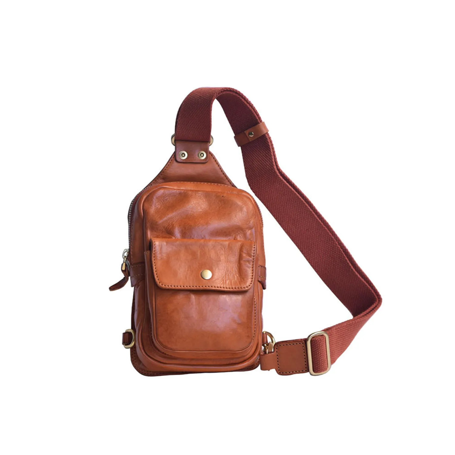 Genuine Leather Chest Bag 4
