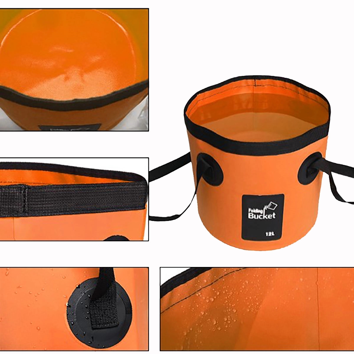 Collapsible Bucket For Camping Fishing Travelling 5
