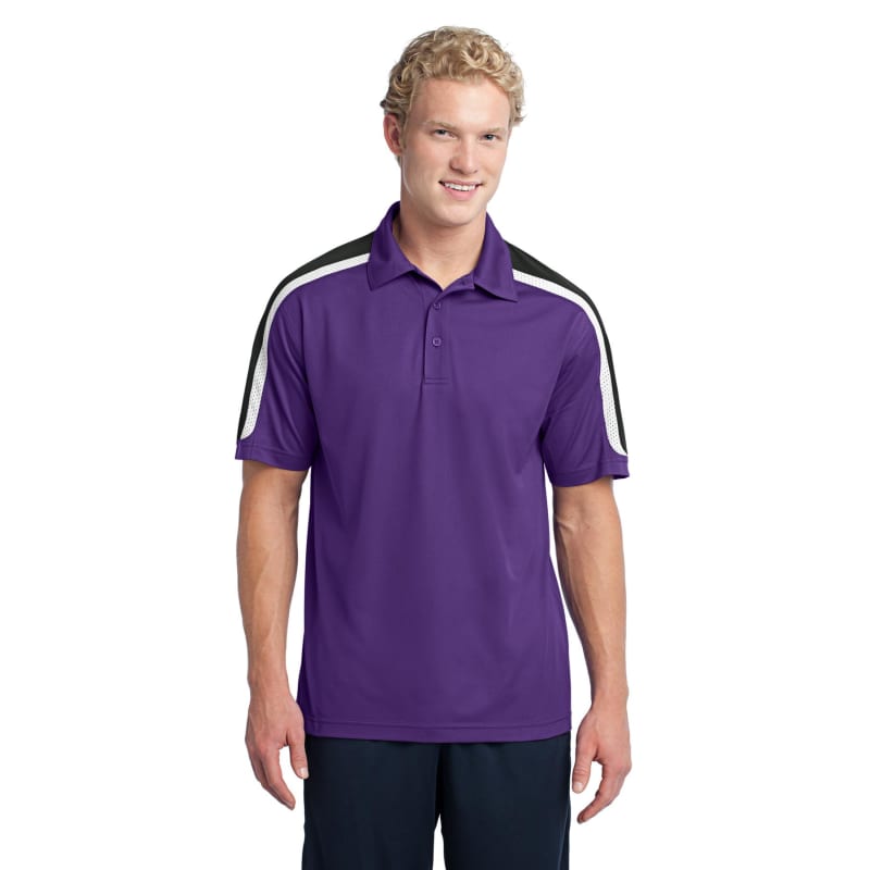 Sport-Tek Tricolor Shoulder Micropique Sport-Wick Polo. 6