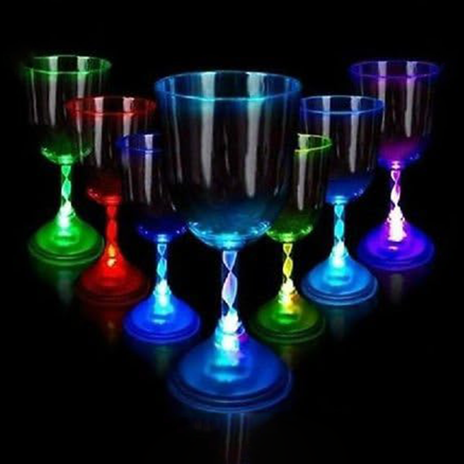 8Oz LED Light Up Flashing Wine Goblet 6