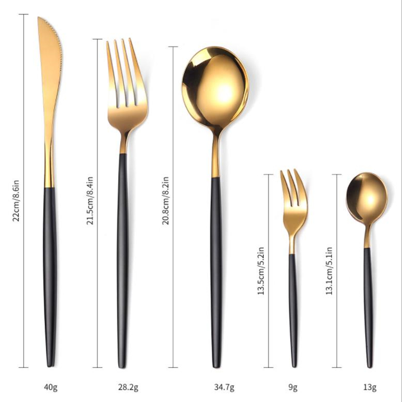 5pcs Stainless Steel Silverware Gift Set 7