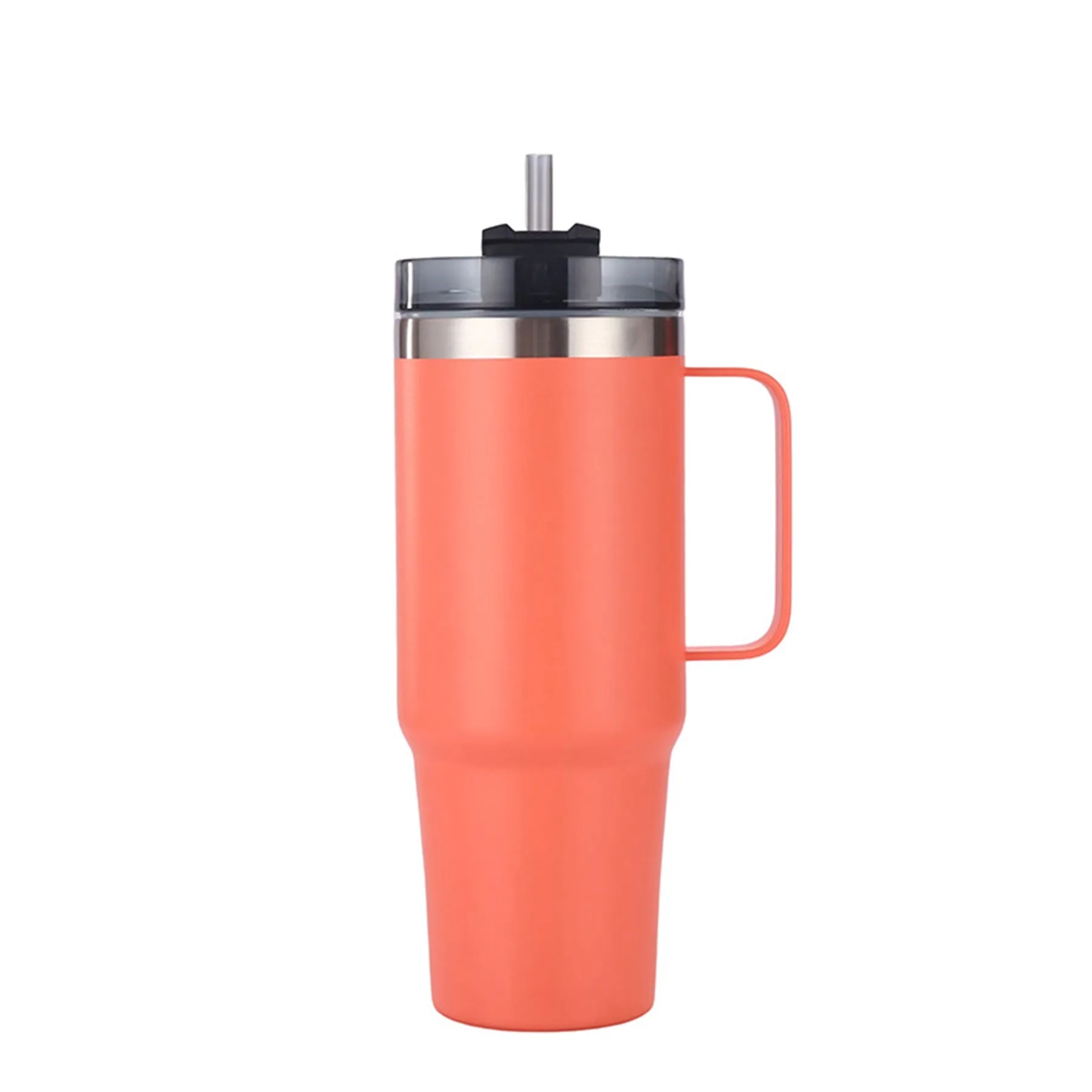 40 Oz. Stainless Steel Insulated Tumbler with Handle & Straw 4