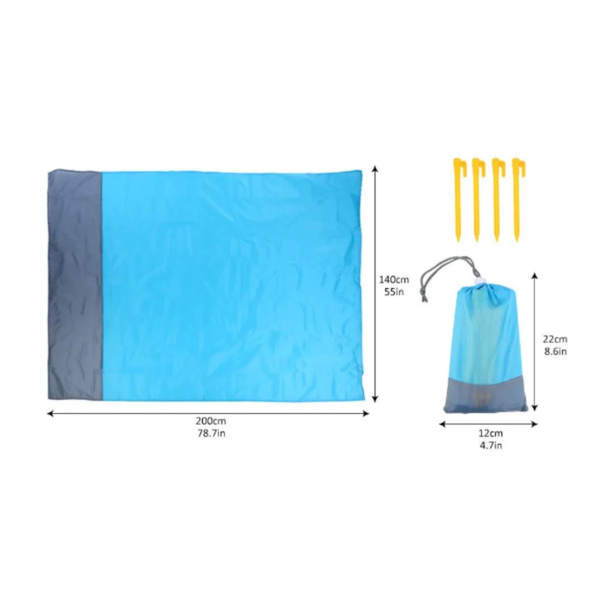 Waterproof Outdoor Picnic Blanket Camping Mat Stakes 3