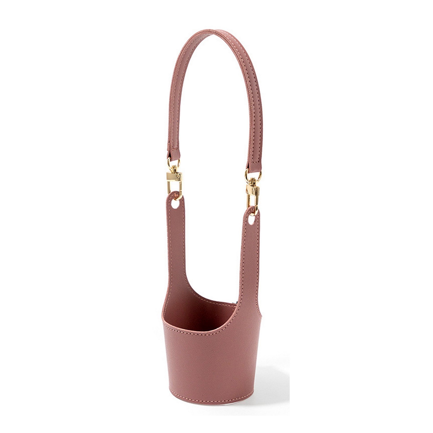 Leather Cup Holder In Hand 7