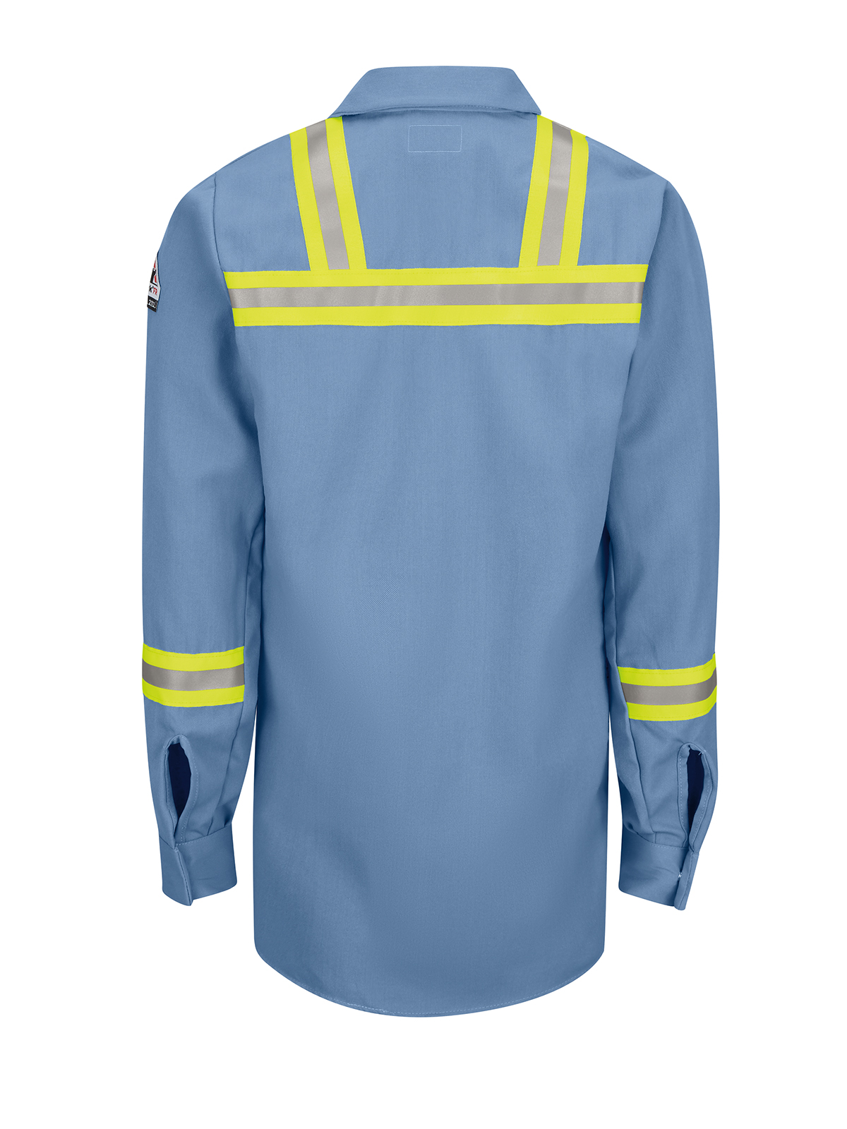 Bulwark - Men's Enhanced Visibility Flame-Resistant Concealed-Gripper Pocketless Work Shirt 2