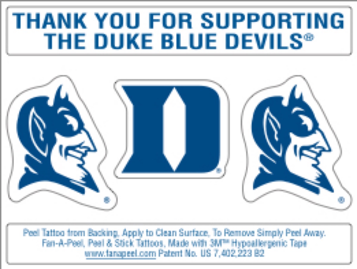 Waterless Peel & Stick Tattoo Custom Promotional Card (3.5"x2.75") 6