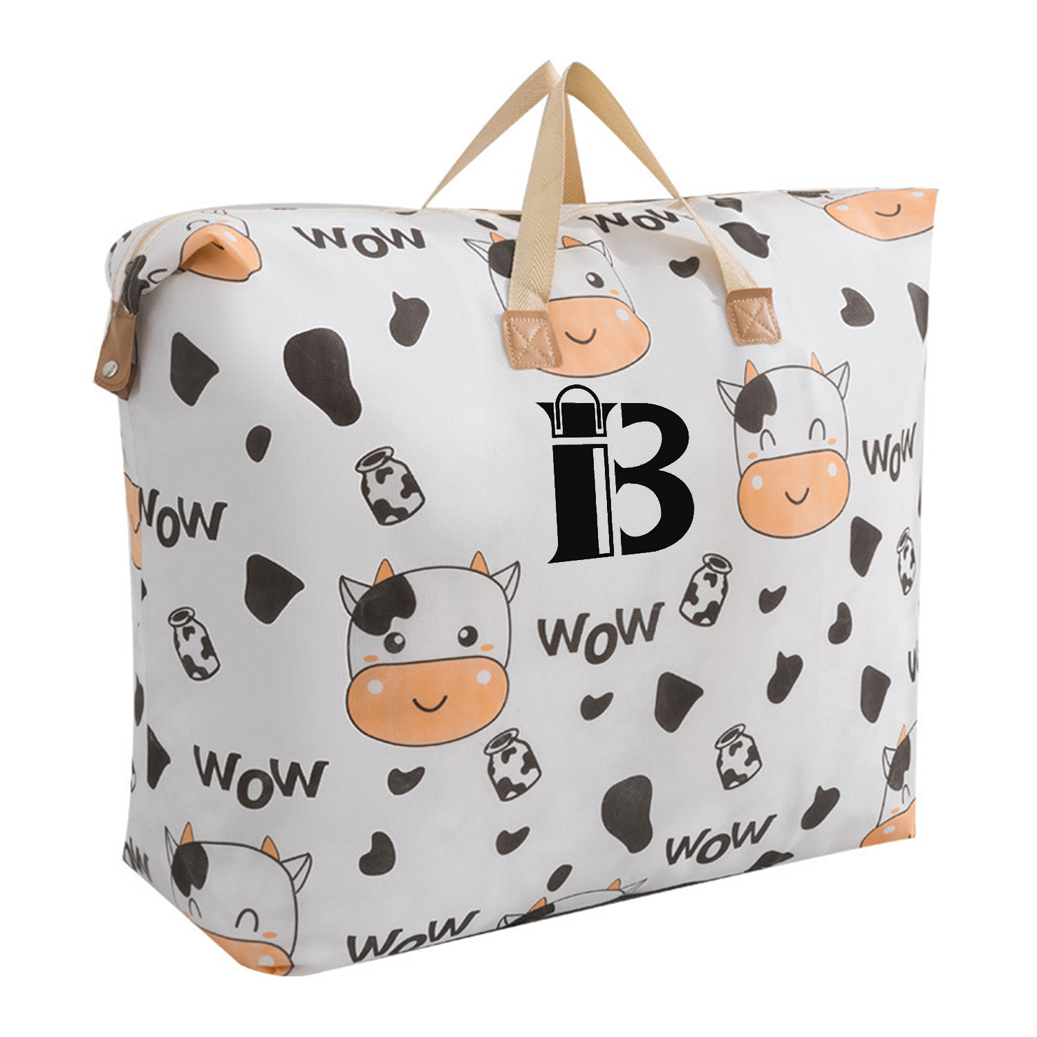 Large capacity cartoon cotton quilt storage bag