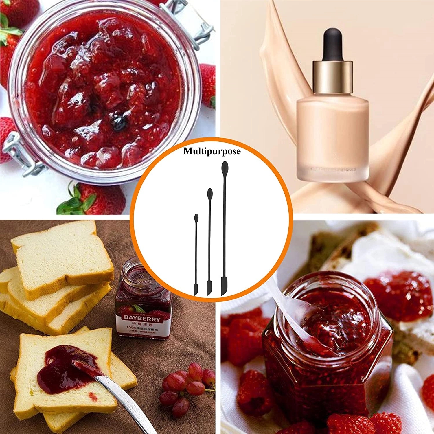 Mini Silicone Spoon And Spatula 4