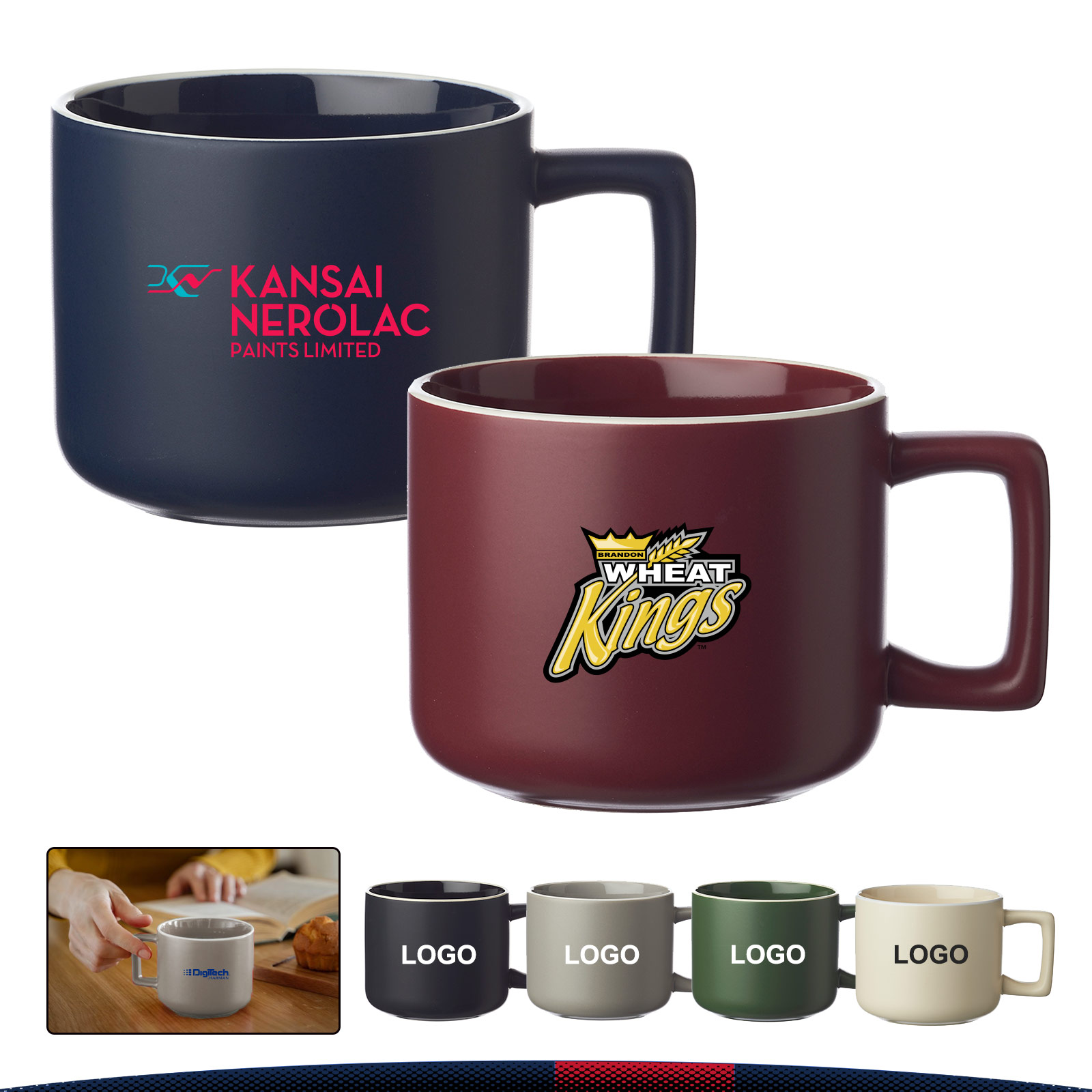 14 oz. Matte Ceramic Mug 4