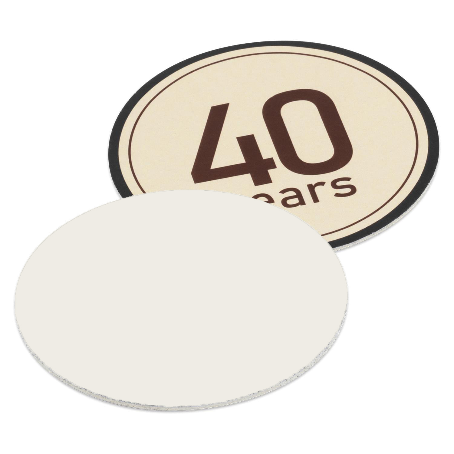 3.5" Pulpboard Circle Coaster (Full Color on 1 Side) 2