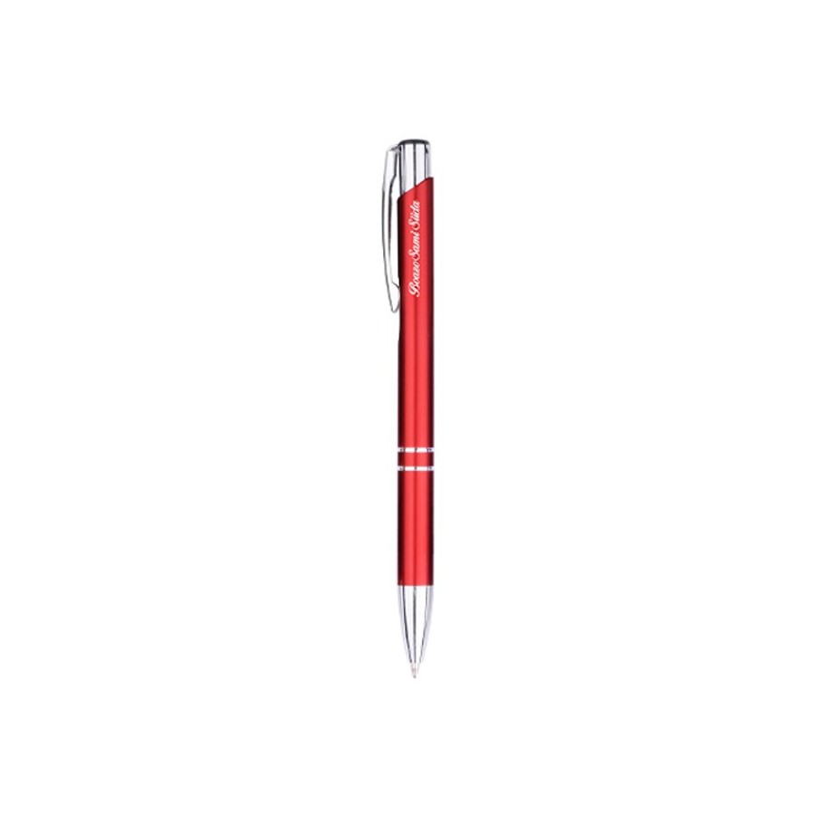 Executive Quality Ballpoint Pen w/Reflective Aluminum Barrel 8