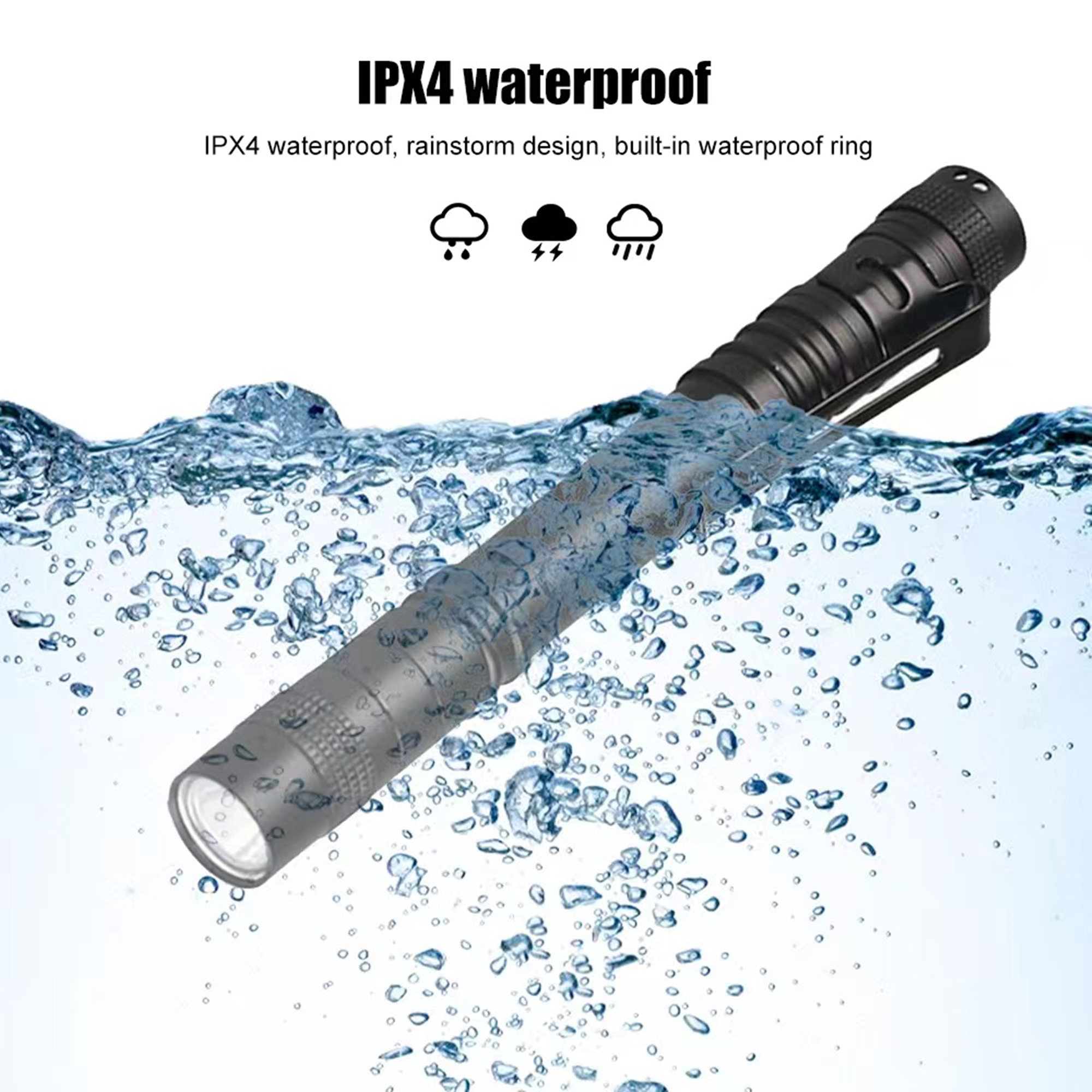 LED Mini Flashlights With Clip 2