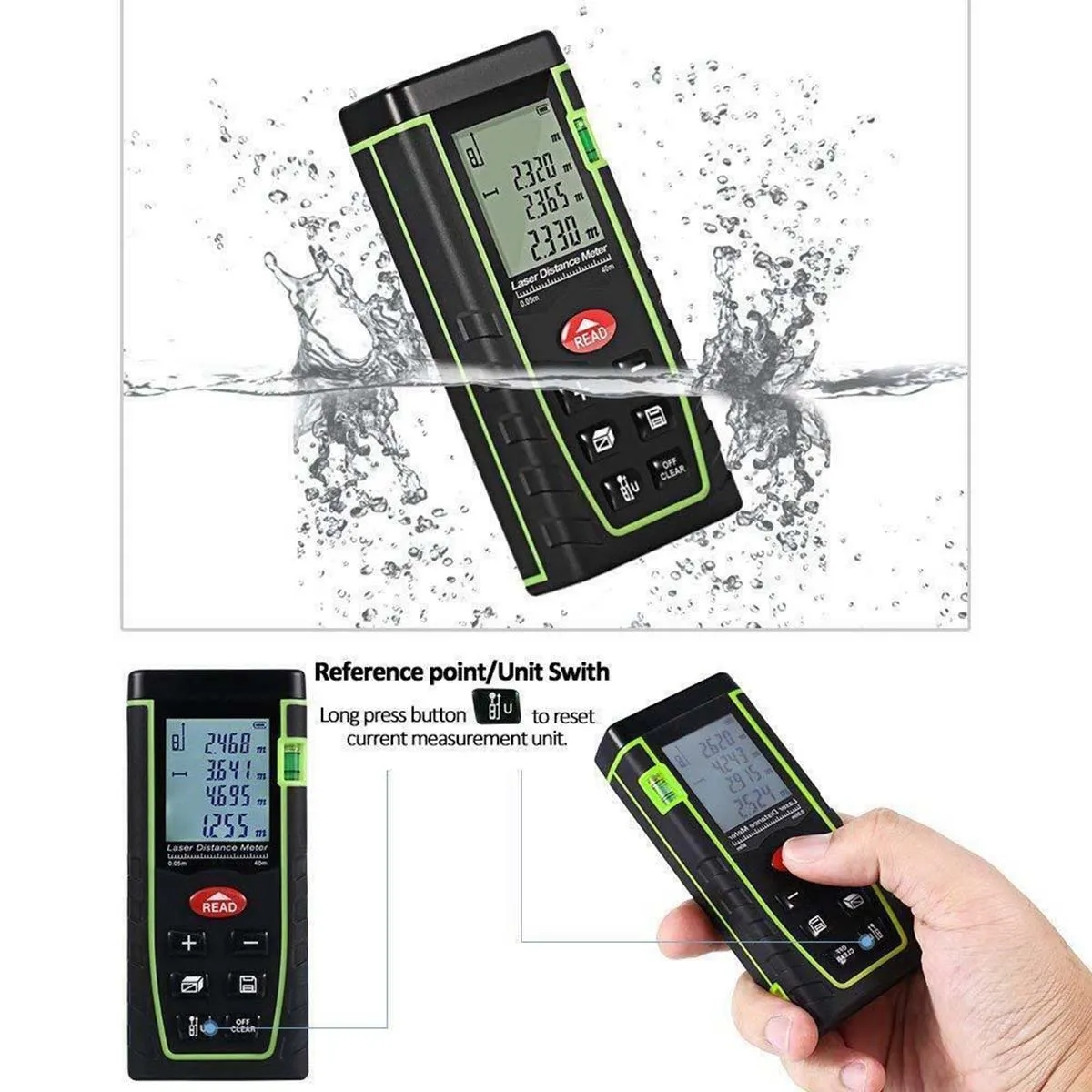 40/60/80/100M Laser Rangefinder Electronic Ruler 3