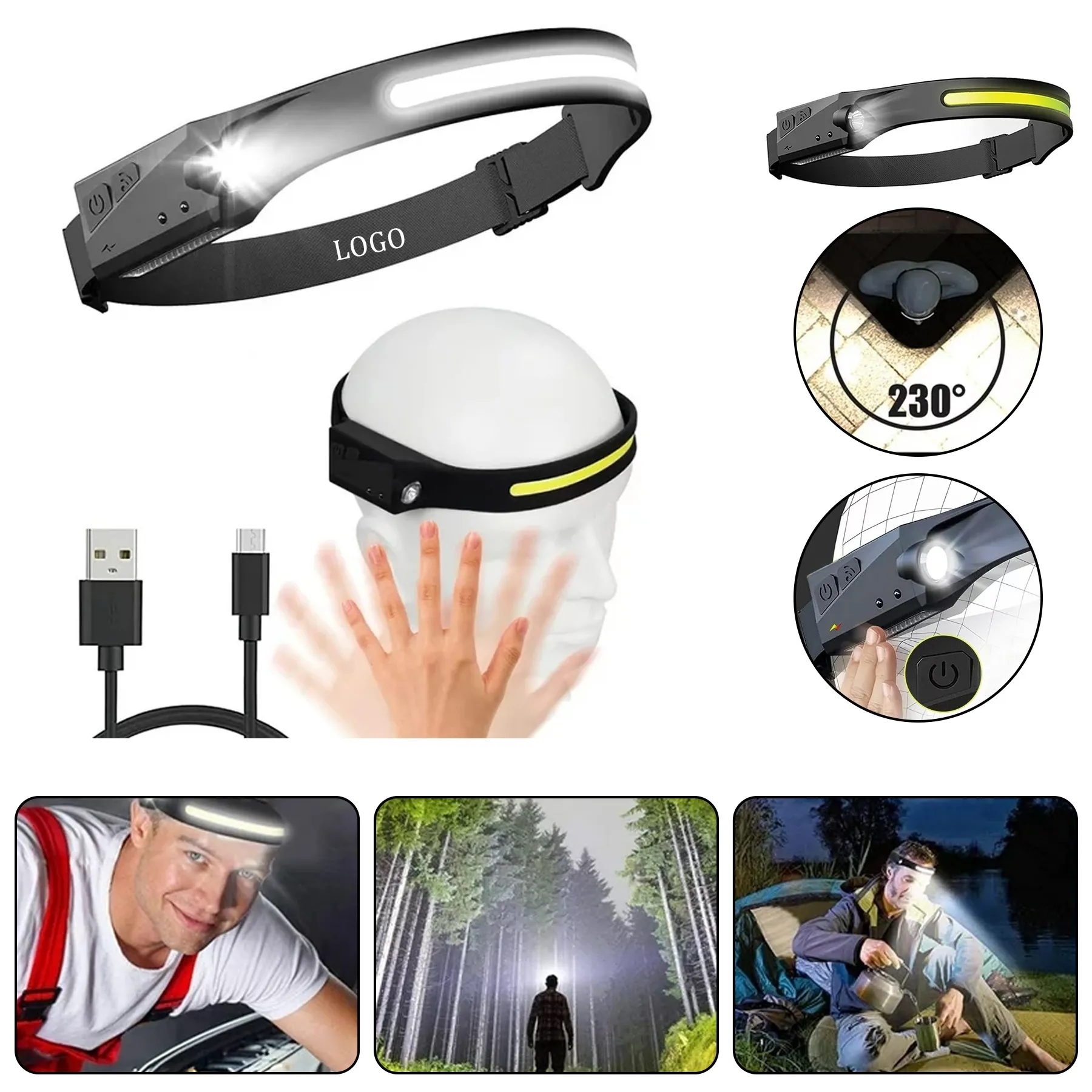 LED Headlamp Flashlight 1