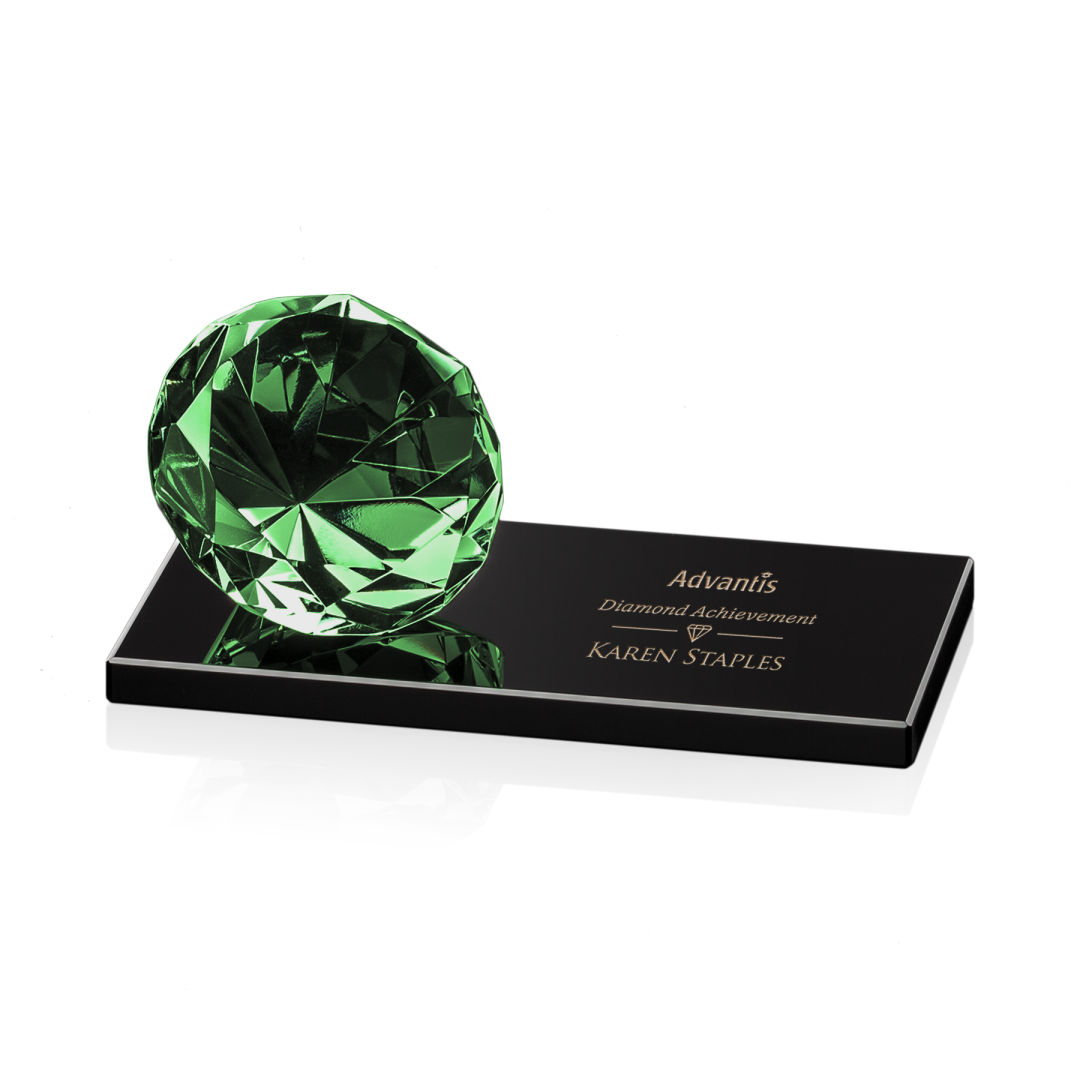 Gemstone Award on Black - Emerald 4