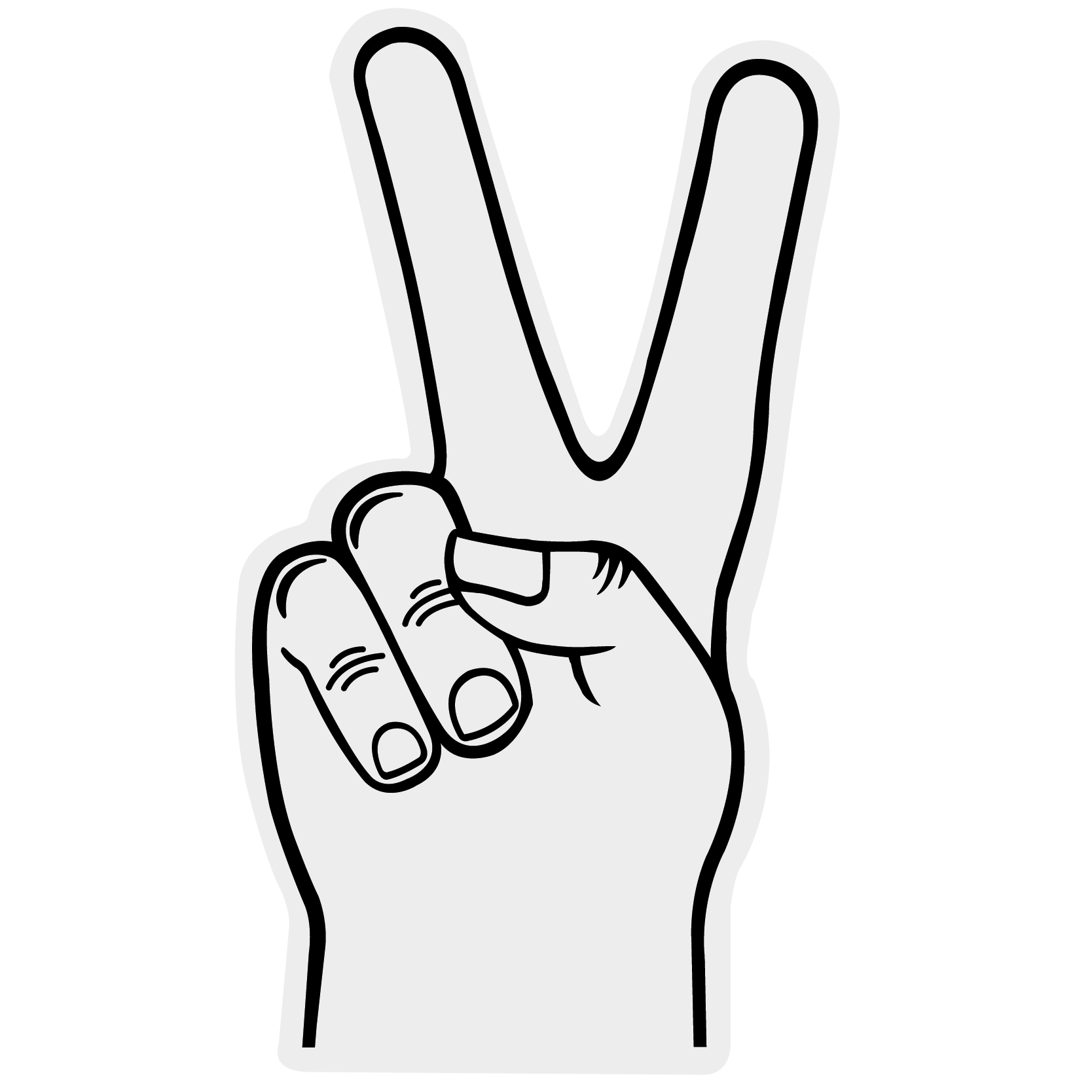 Foam Hand Peace 18" 34