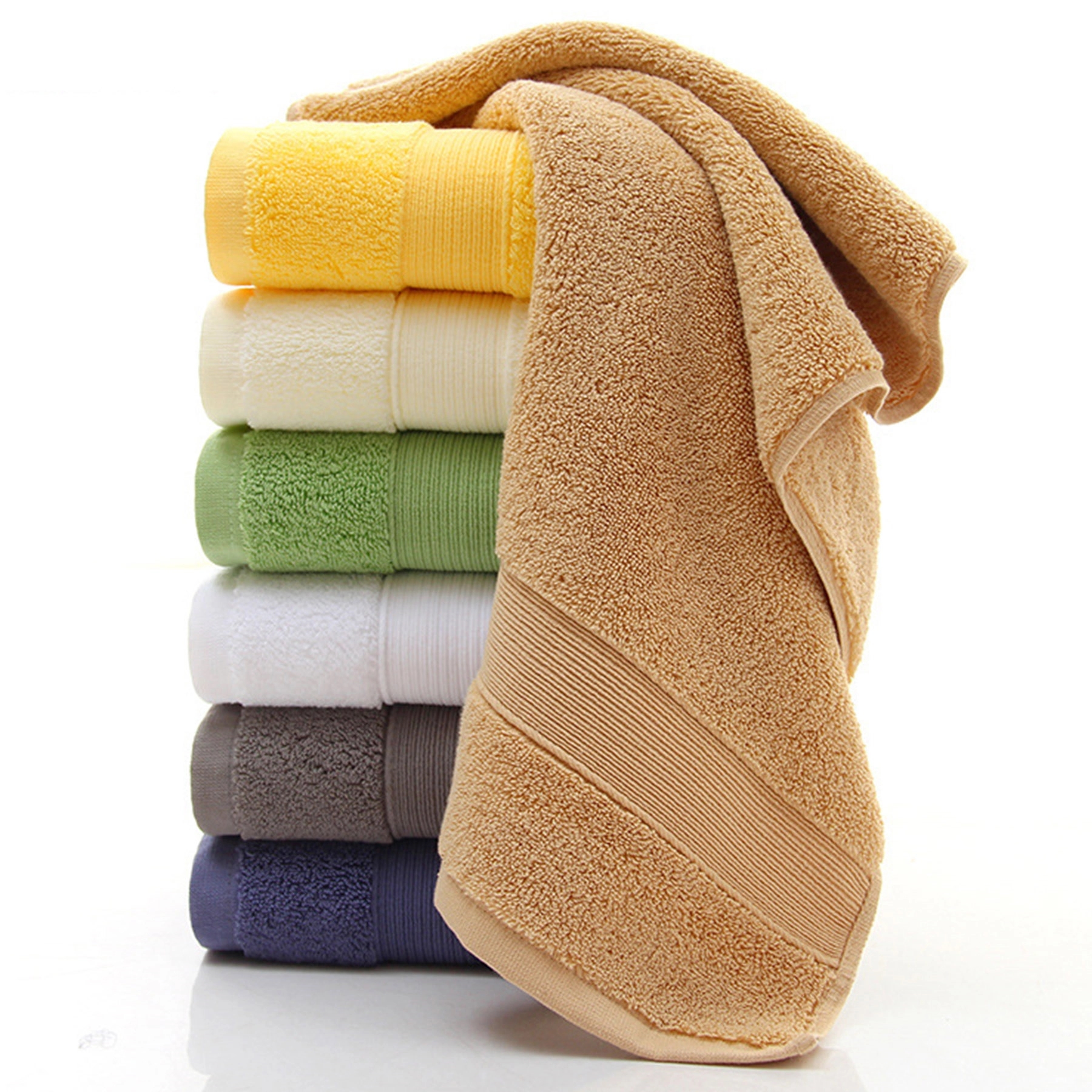 Solid Color Cotton Towel 5