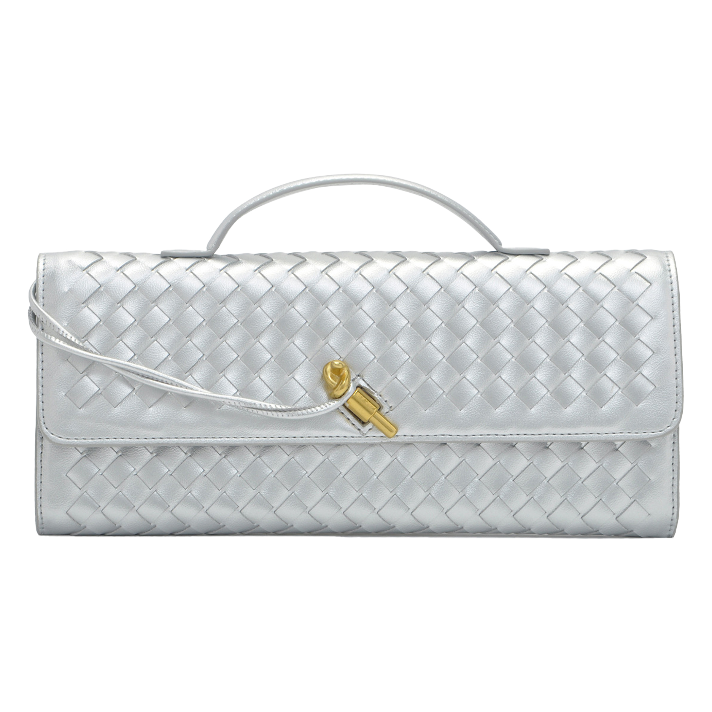 Pu Fashion Woven Hand-Held Diagonal Cross Bag 10