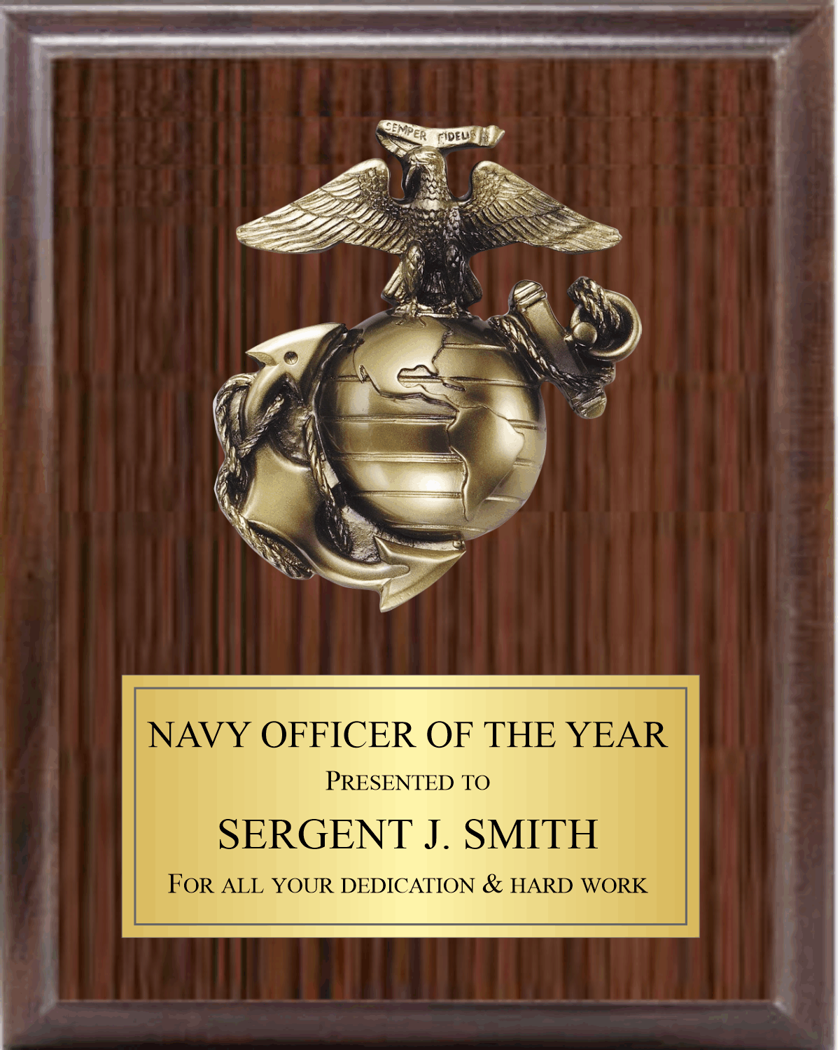5" Marines Mount On Plaque 5