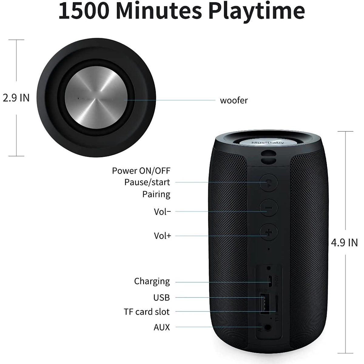 Bluetooth Portable Wireless Speakers 3