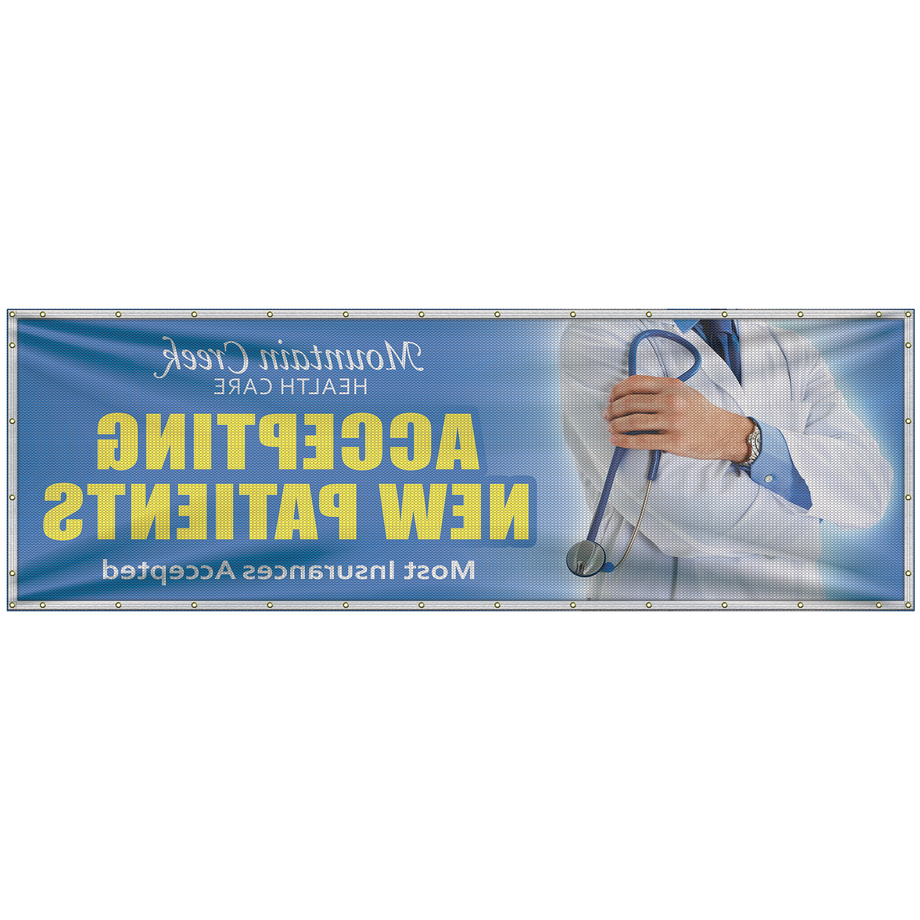 4' x 12' Premium Polyester Mesh Banner 4