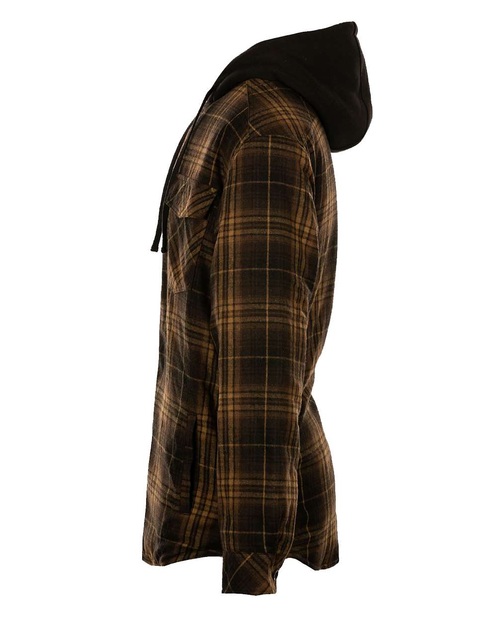 Men's Quilted Flannel Hooded Jacket - 8620 20