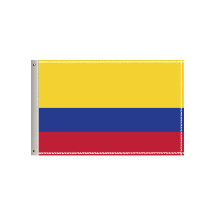 National Flag, Columbia, Single-Sided - 36"W x 24"H 2