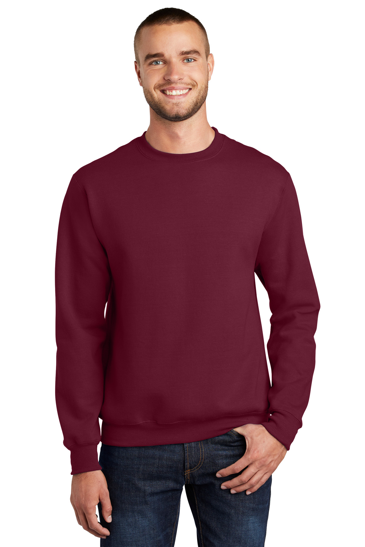 Port & Company® Essential Fleece Crewneck Sweatshirt, custom hoodie or sweatshirt with logo imprint 85