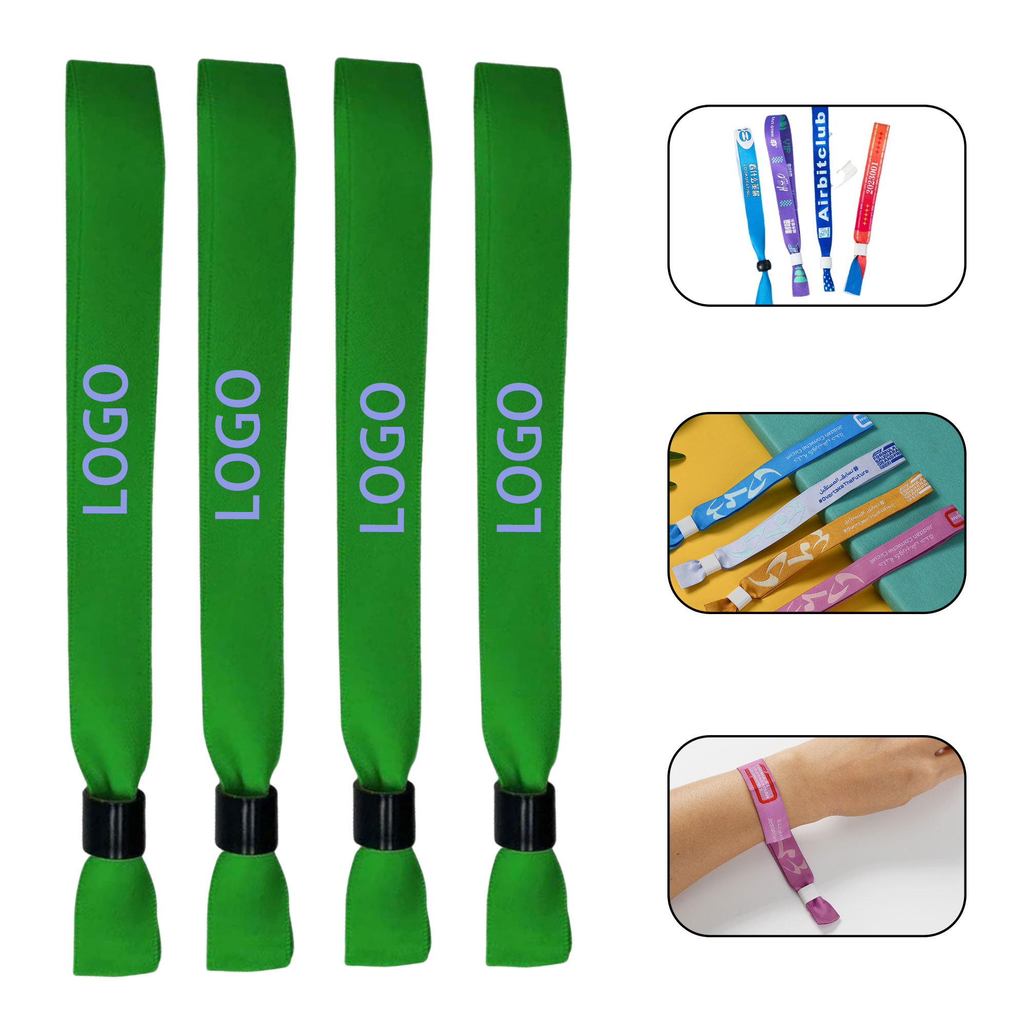 Full Color Dye Sublimated Polyester Adjustable Wristband 4