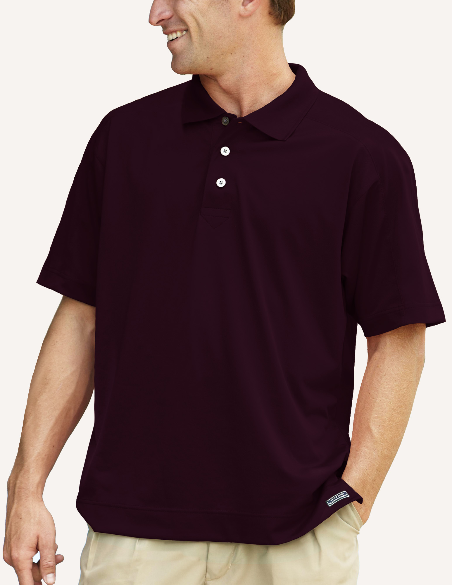 Men's Galactic Micro Pique Solid Polo Shirt 3