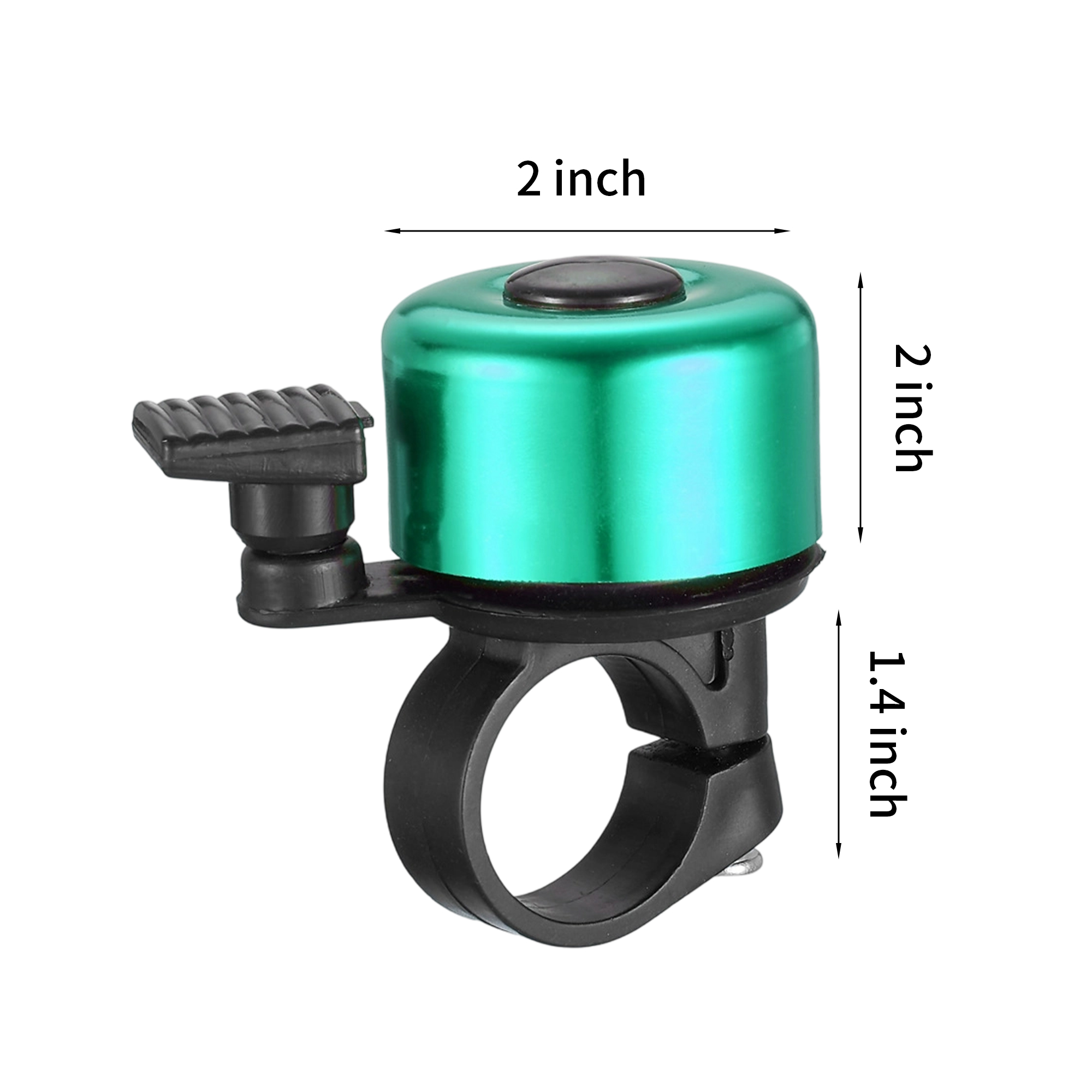 Aluminum Bicycle Bell With Adjustable Spring 2 x 1.4 x 2" 7
