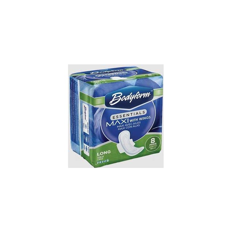 Maxi Pads with Wings - Long 8 Count 1