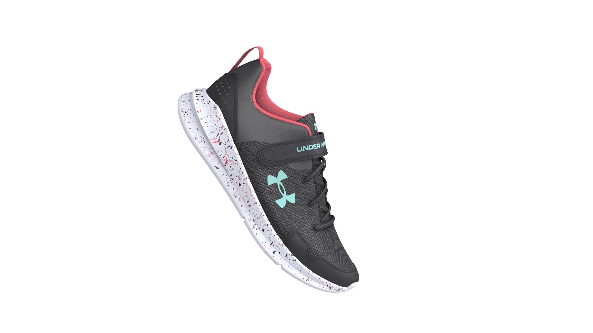 Girls' Pre-School UA Essential Paint Splatter Sportstyle Shoes 2