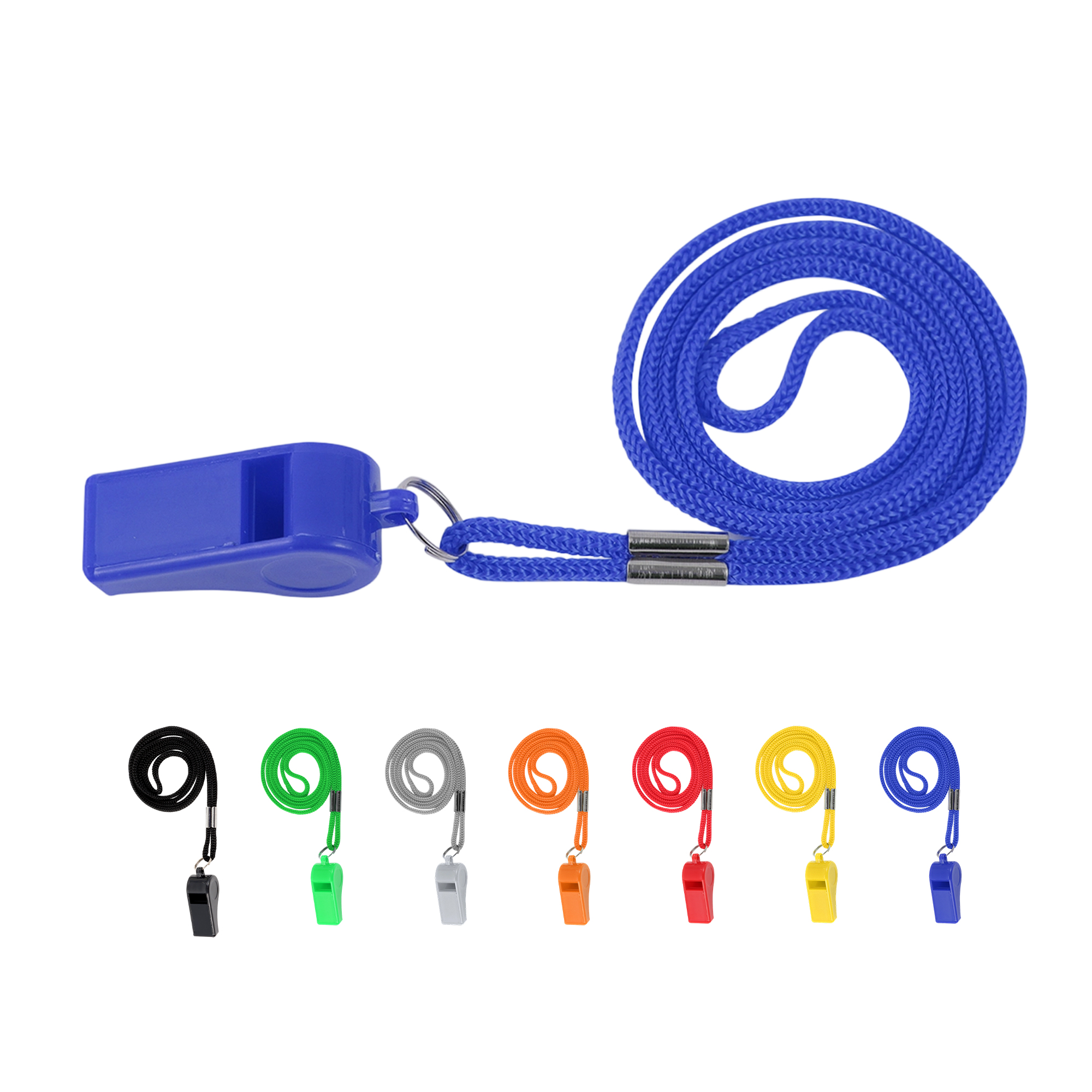 Plastic Whistle with Lanyard for Sports and Safety 8