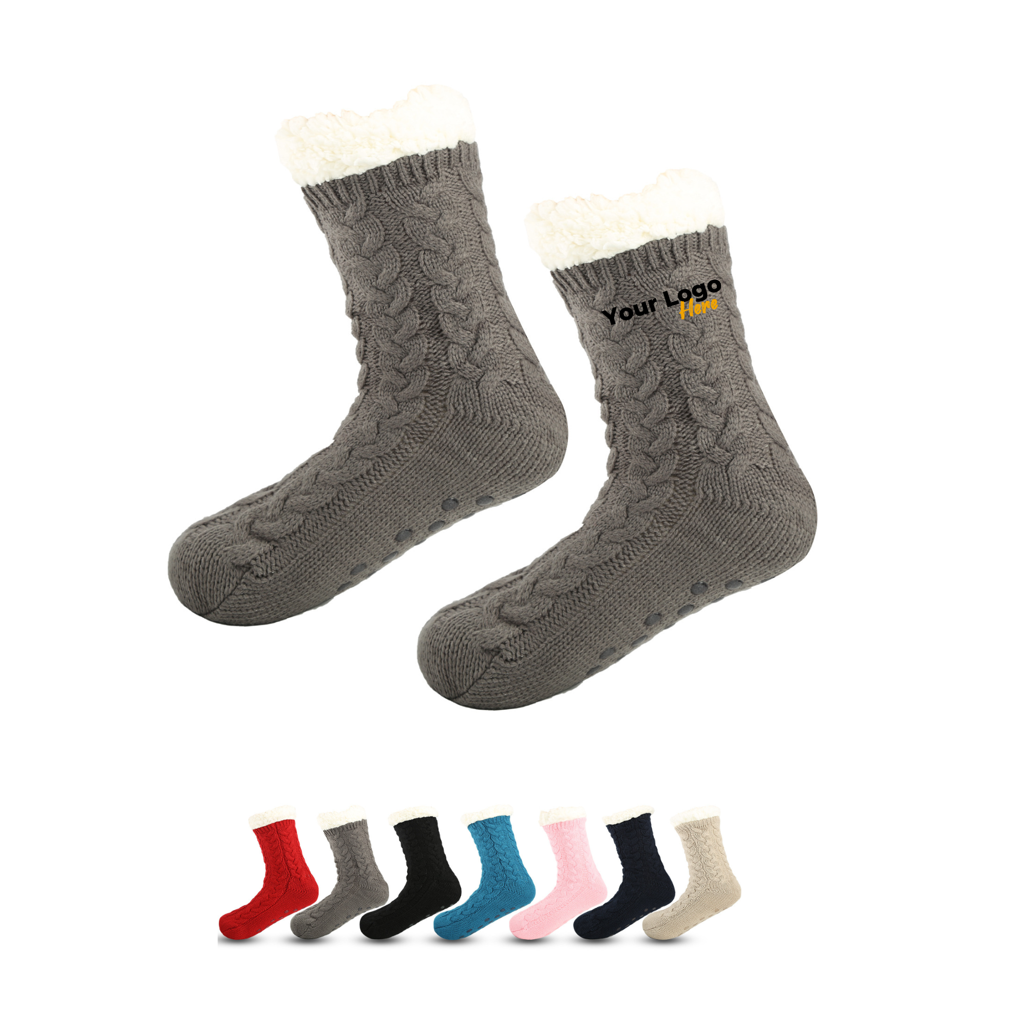 Minimum Order 50 Pairs of Cozy Slipper Socks 2