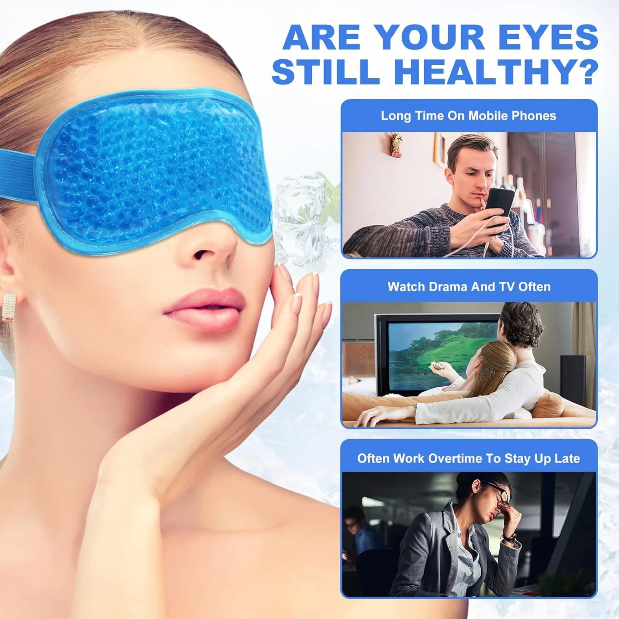 Ice And Heat Dual Purpose Gel Sleep Eye Mask 4