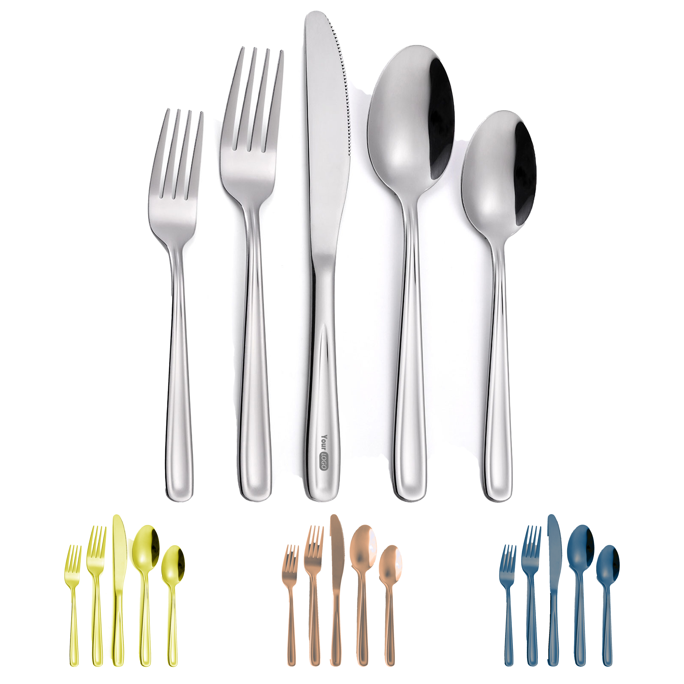 Stainless Steel High-Quality Tableware Set ?C Perfect For Daily Use 4