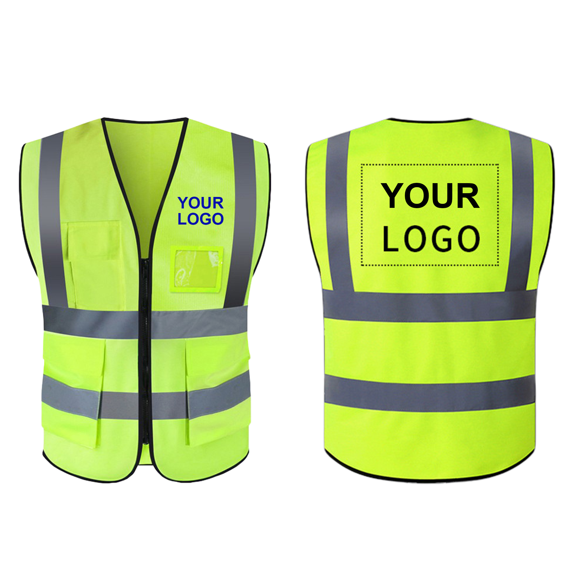 Customized Logo Safety Reflective Vest 2