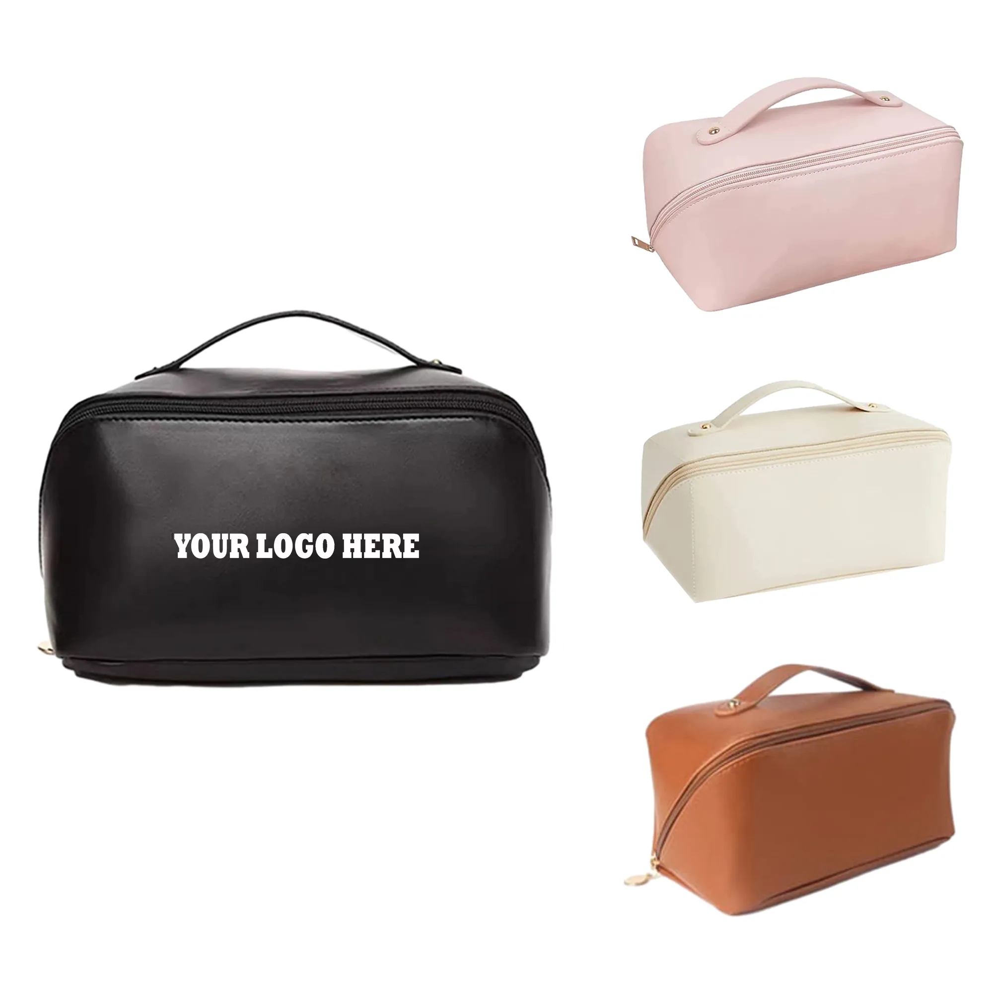 PU Stain Resistant Makeup Storage Pillow Bag MOQ 100PCS 2
