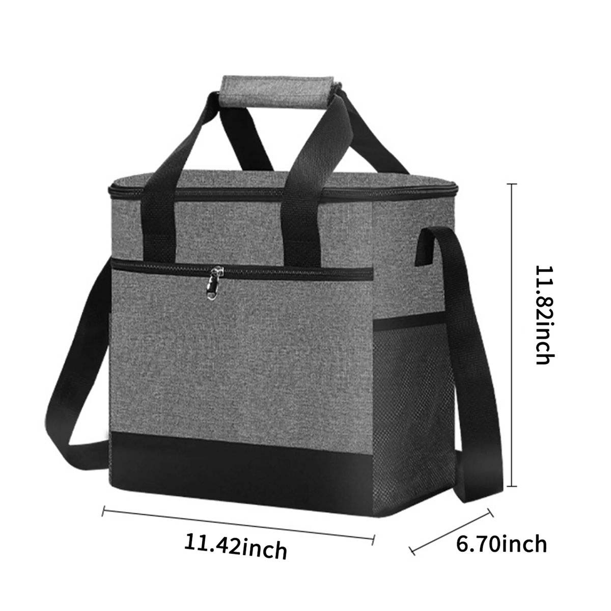 15L Insulated Picnic Bag with Durable Handle and Strap 6