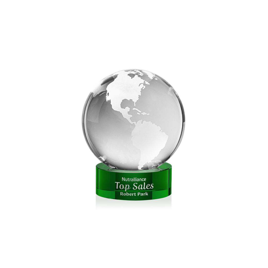 Globe Award on Stanrich Base - Green 10