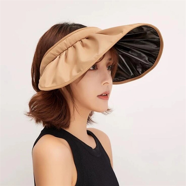 Foldable Wide Brim Shell Hat Headband Visor 2