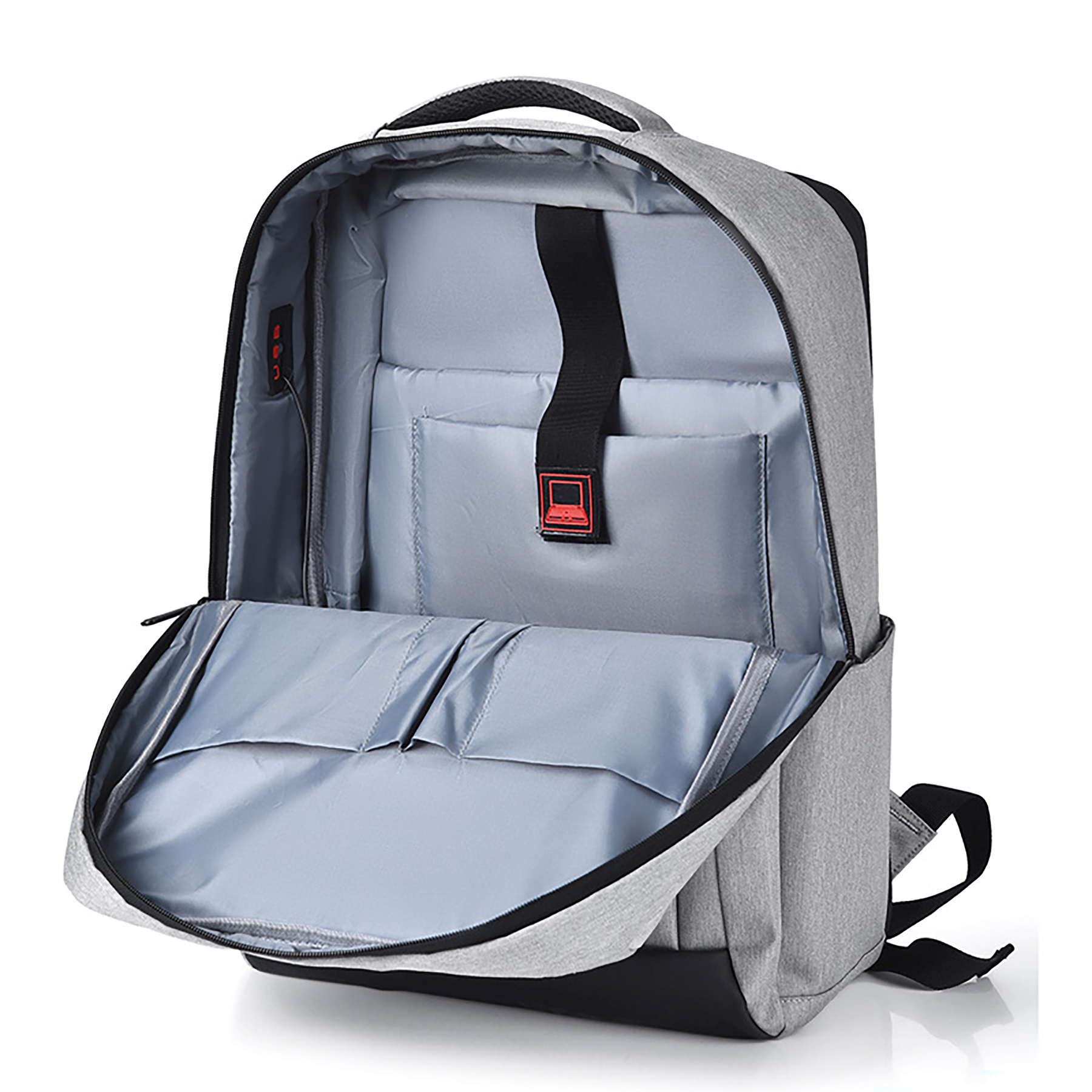 Slim Durable Laptops Travel Backpacks with USB Charging Port 6